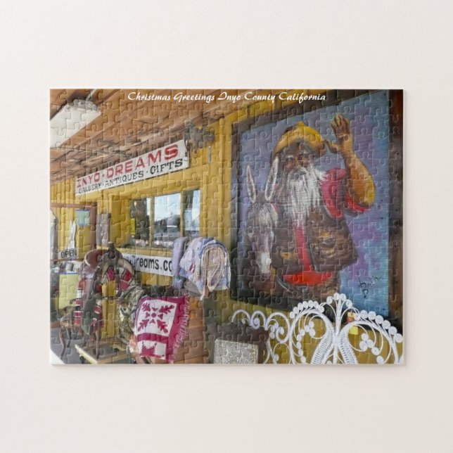 Inyo County California. Christmas Greetings Jigsaw Puzzle (Horizontal)