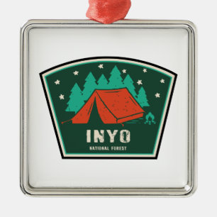 Inyo National Forest Camping Metal Ornament