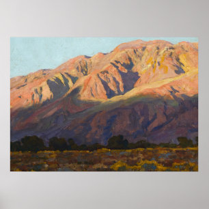 Inyo Range at Sunset, Lone Pine by Maynard Dixon Poster