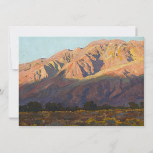 Inyo Range at Sunset, Lone Pine by Maynard Dixon Thank You Card