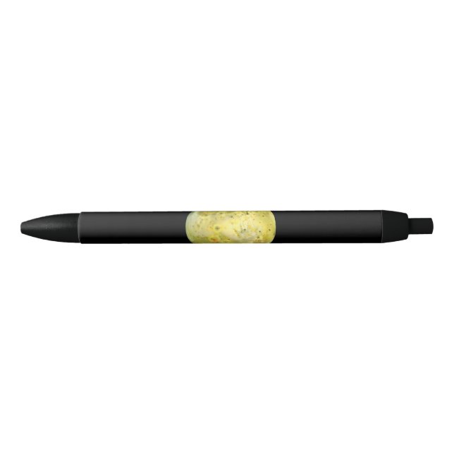 Io (Moon of Jupiter) Black Ink Pen (Front)