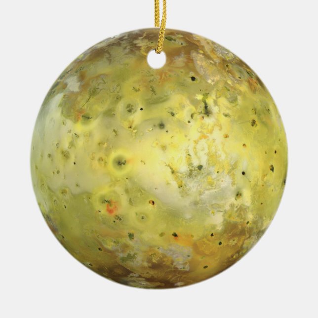 Io (Moon of Jupiter) Ceramic Ornament (Front)