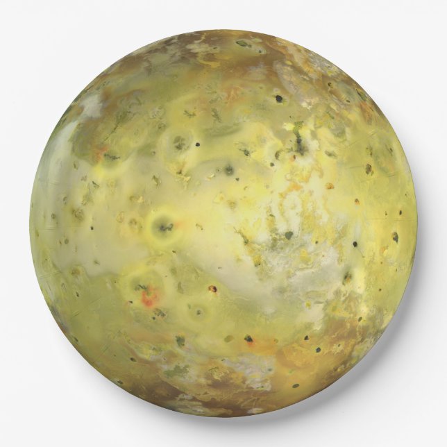 Io (Moon of Jupiter) Paper Plate (Front)