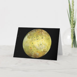 Io Volcanic  Moon of Jupiter Card