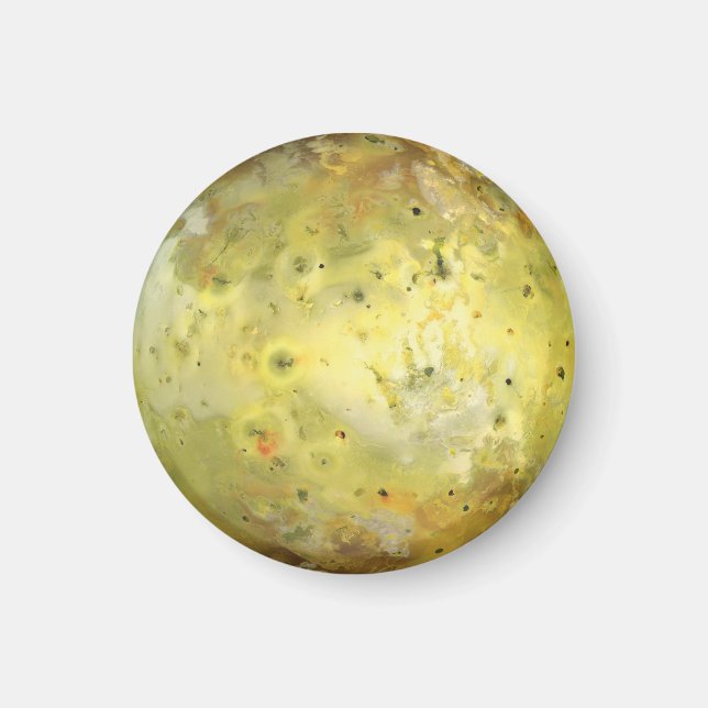 Io Volcanic  Moon of Jupiter Magnet (Front)