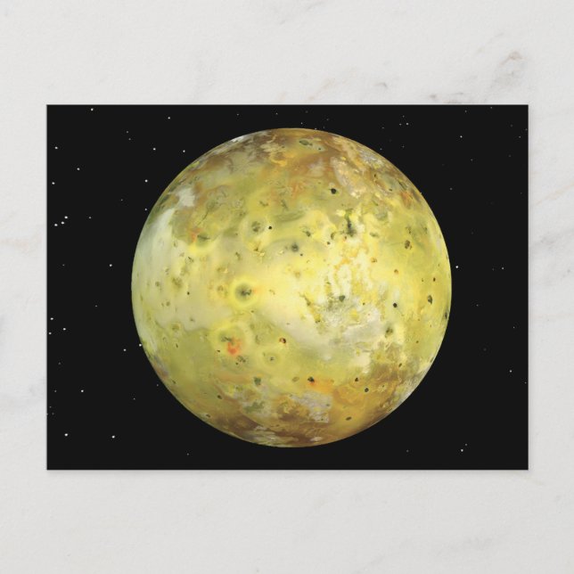 Io Volcanic  Moon of Jupiter Postcard (Front)