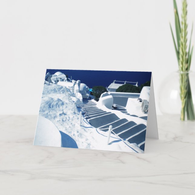 Ioa village Santorini Greece Card (Front)