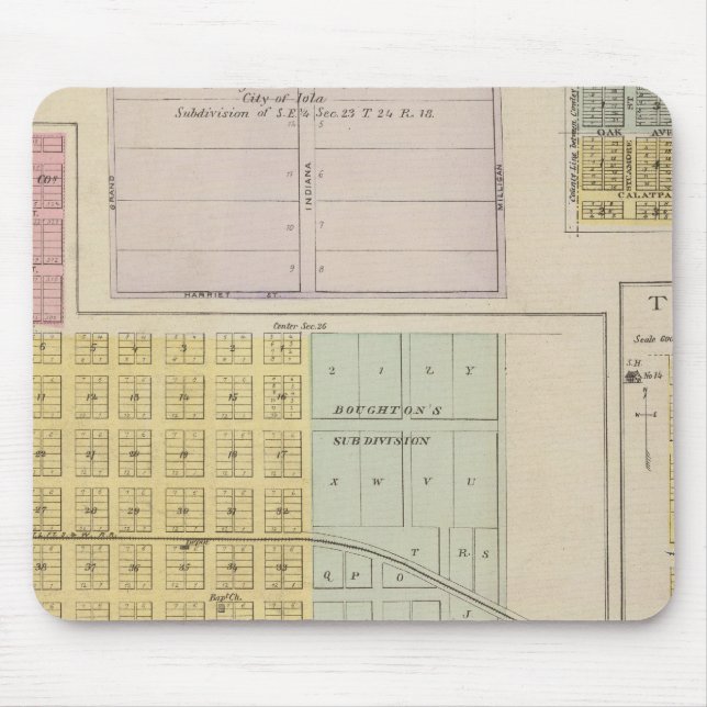 Iola, Torrance, and Kellogg, Kansas Mouse Pad (Front)