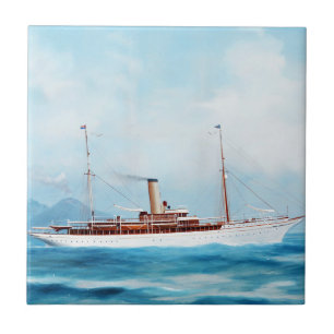 Iolanda Steam Yacht 1909 Ceramic Tile