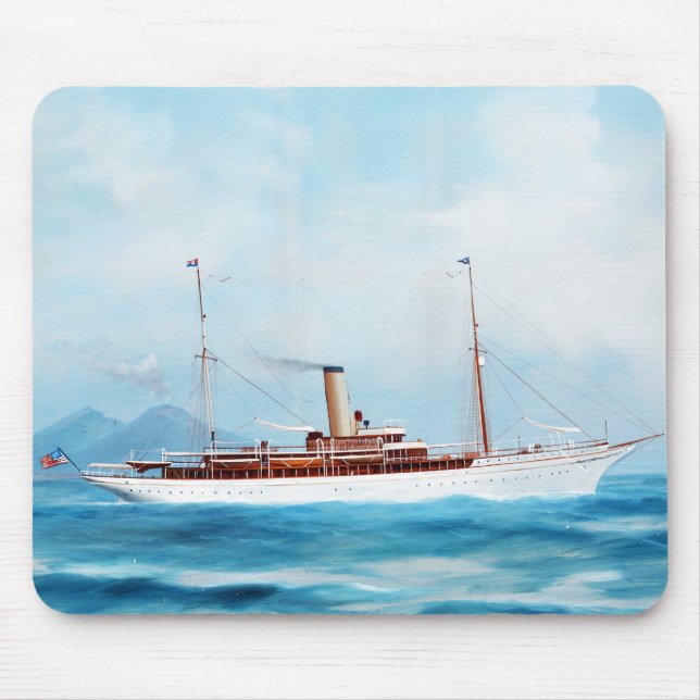 Iolanda Steam Yacht 1909 Mouse Pad (Front)