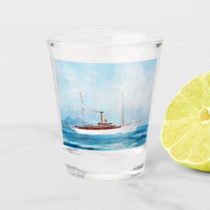 Iolanda Steam Yacht 1909 Shot Glass