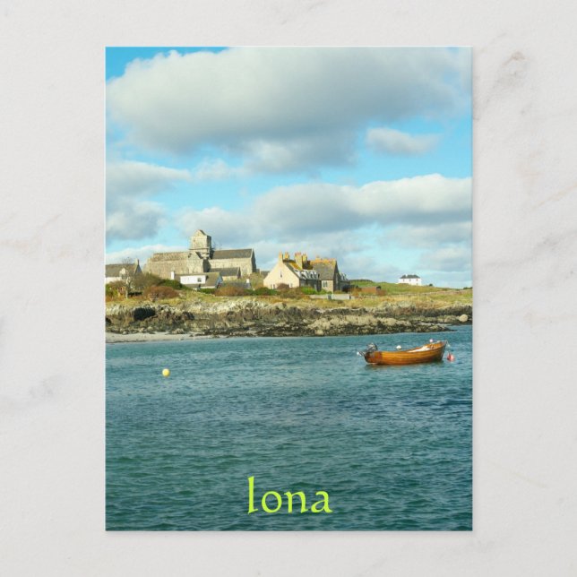 Iona Abbey Scotland Postcard (Front)