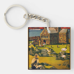 Iona - See this Scotland by MacBrayne's steamers Key Ring