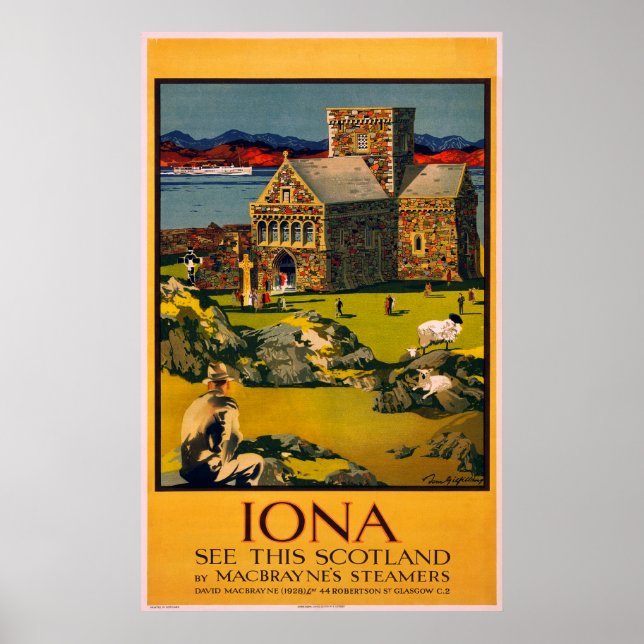 Iona - See this Scotland by MacBrayne's steamers Poster (Front)