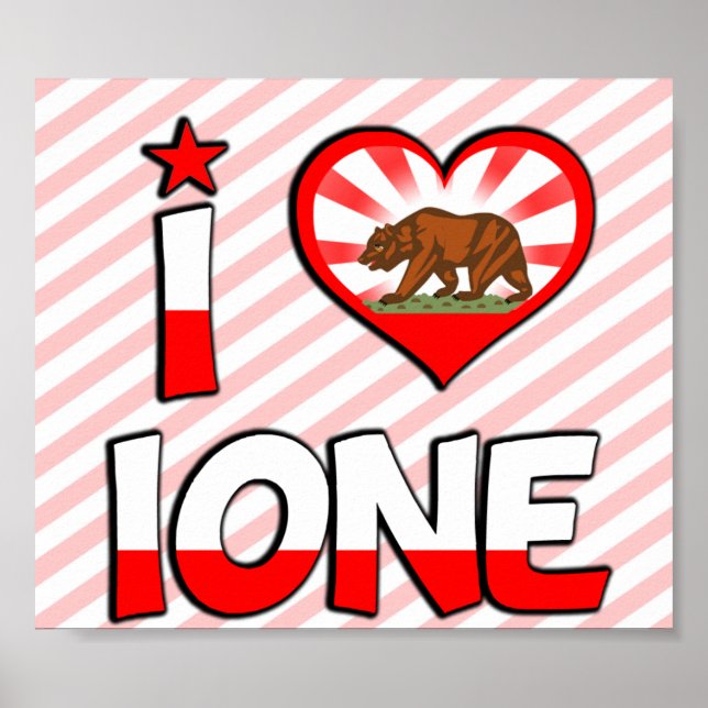 Ione, CA Poster (Front)