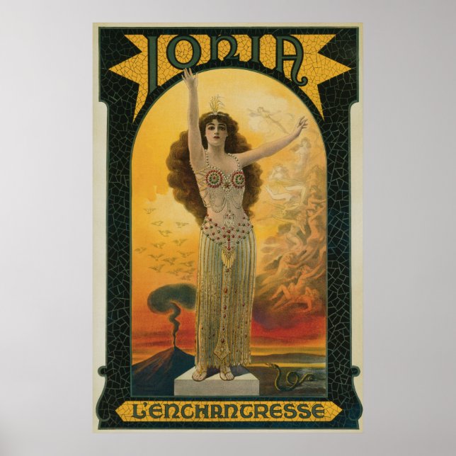 Ionia Vintage Magician Advertisement Poster (Front)