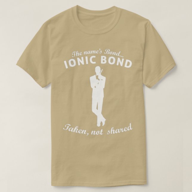 Ionic Bond Science Themed Design T-Shirt (Design Front)