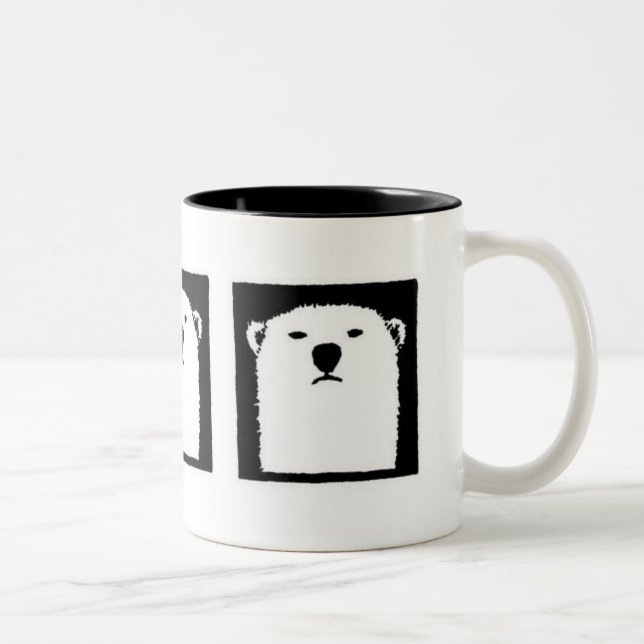 Iorek Triptych Two-Tone Coffee Mug (Right)