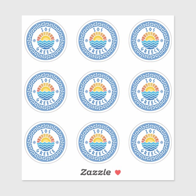 IOS Island, Greece Multiple Pack Sticker (Sheet)