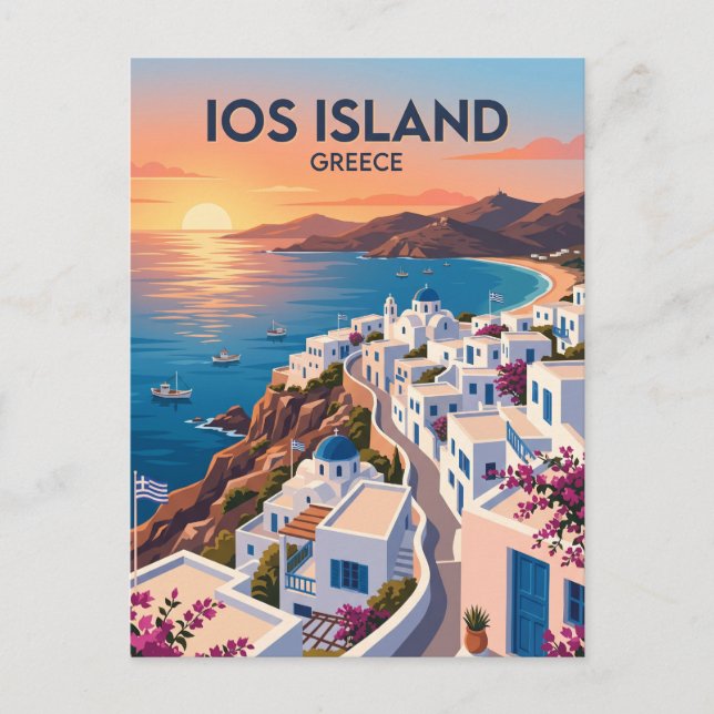 Ios Island Greece Postcard (Front)
