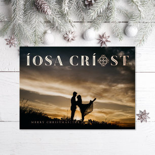 Iosa Criost Gaelic Christ Foil Holiday Card