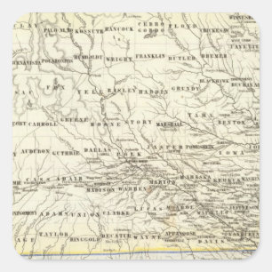 Iowa 5 square sticker