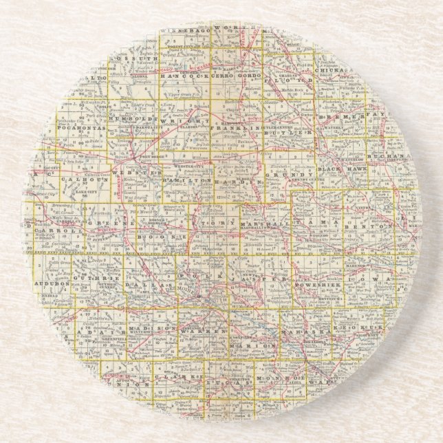 Iowa 6 coaster (Front)