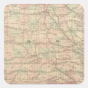 Iowa 6 square sticker