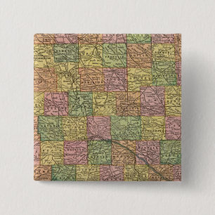 Iowa 8 15 cm square badge