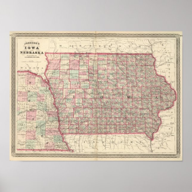 Iowa and Nebraska Poster (Front)