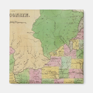 Iowa And Wisconsin Magnet