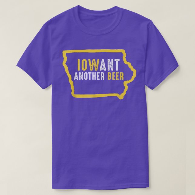Iowa Another Craft Beer Microbrew Hops Funny Gift  T-Shirt (Design Front)