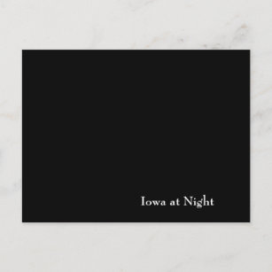 Iowa at Night Postcard