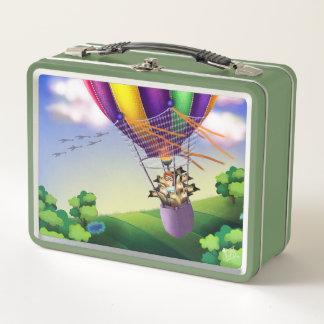 Iowa Balloon Ride Metal Lunch Box