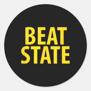 Iowa Beat State House Divided State Of Ia Classic Round Sticker