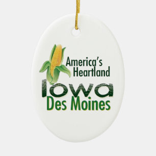 IOWA CERAMIC TREE DECORATION