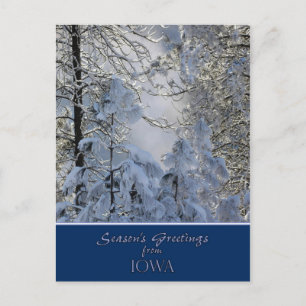 Iowa Christmas Card / state specific post cards