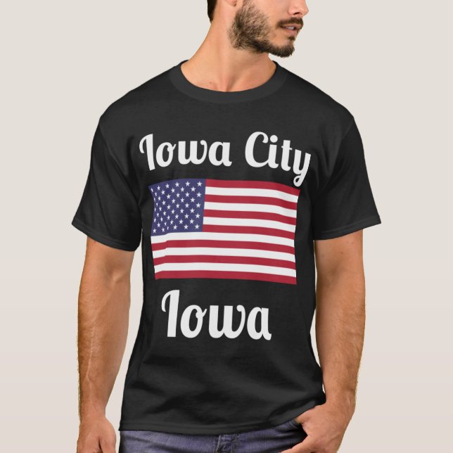 Iowa City Iowa Stylish Prints2 T-Shirt (Front)