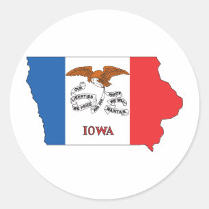 Iowa Classic Round Sticker