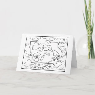 iowa colour me collage holiday card