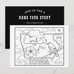 iowa colour me collage invitation