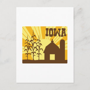 Iowa Corn Farm Postcard