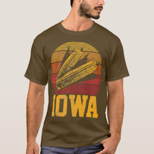 Iowa Corn Farming Vintage Farm Corn Farmer Gift T-Shirt