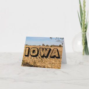IOWA Cornfield Panorama Panoramic Scenery Photo Note Card