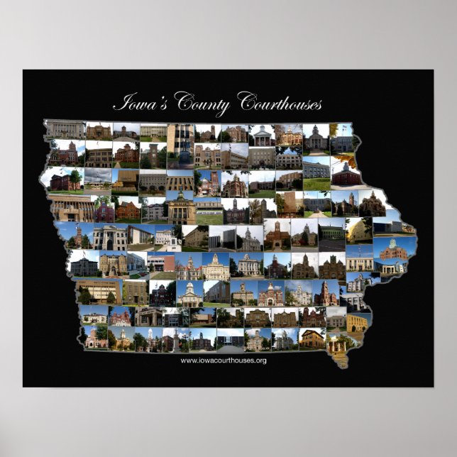 Iowa Courthouses Project Poster (Front)