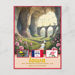 Iowa Essence: Surreal State Wonder Postcard