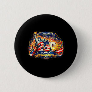 Iowa Fair Fireworks 250 Years Shirt United States 6 Cm Round Badge