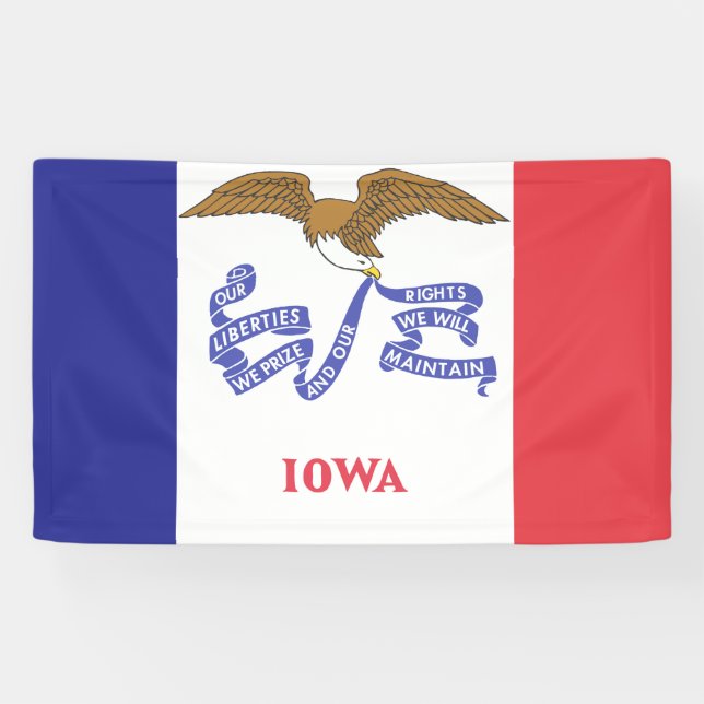 IOWA Flag - Banner (Horizontal)