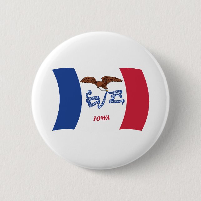 Iowa Flag Button (Front)