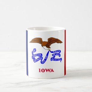 Iowa flag coffee mug